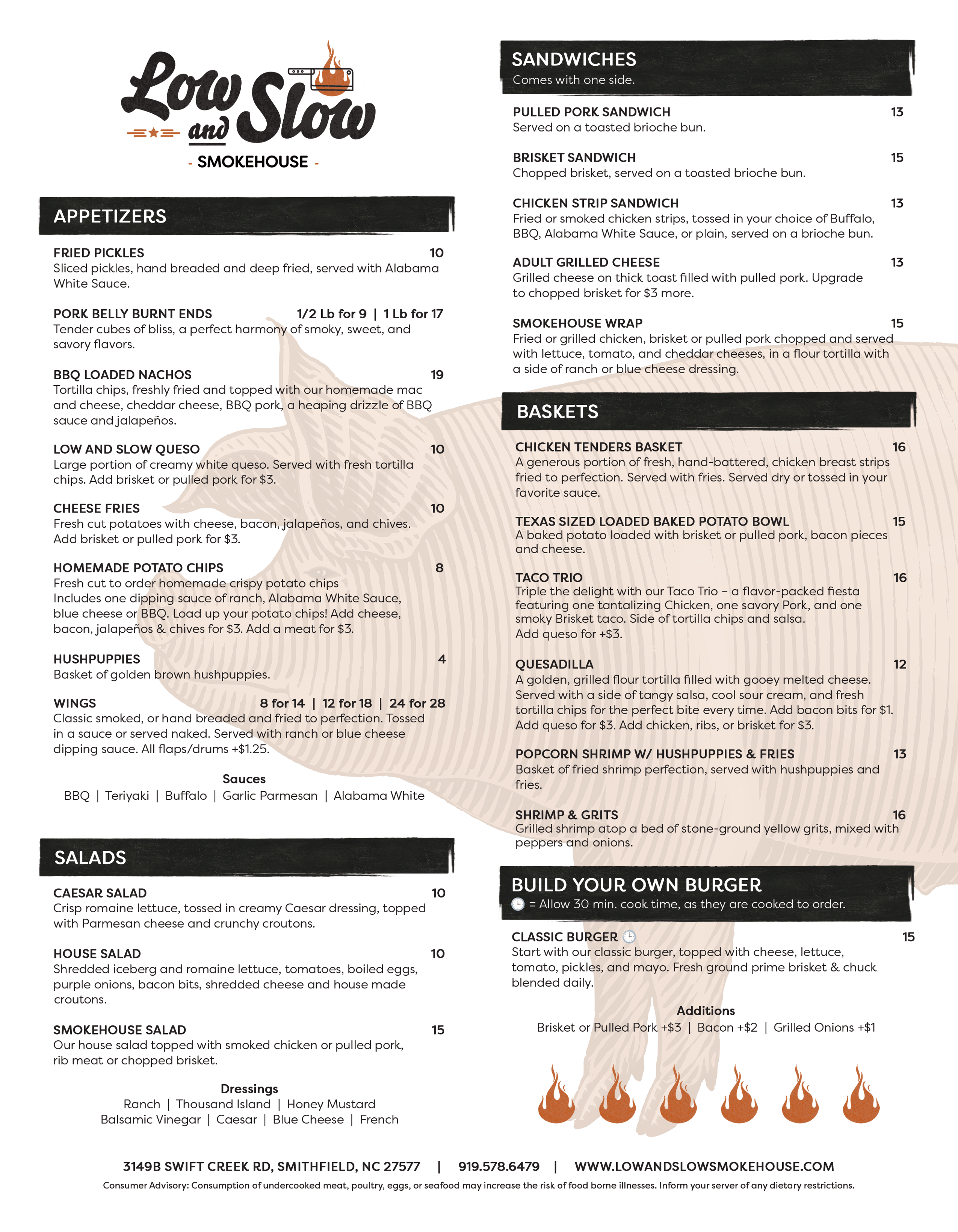 LOSL NC Menu v2.1.2 - Lunch and Dinner - Front